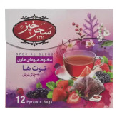 دمنوش گیاهی توت ها و چای ترش