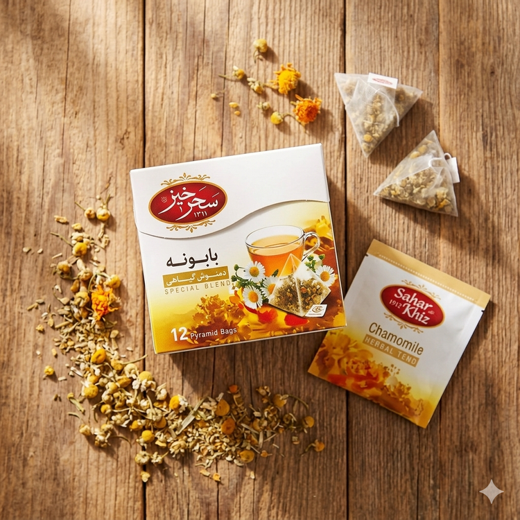 دمنوش بابونه گیاهی سحرخیز