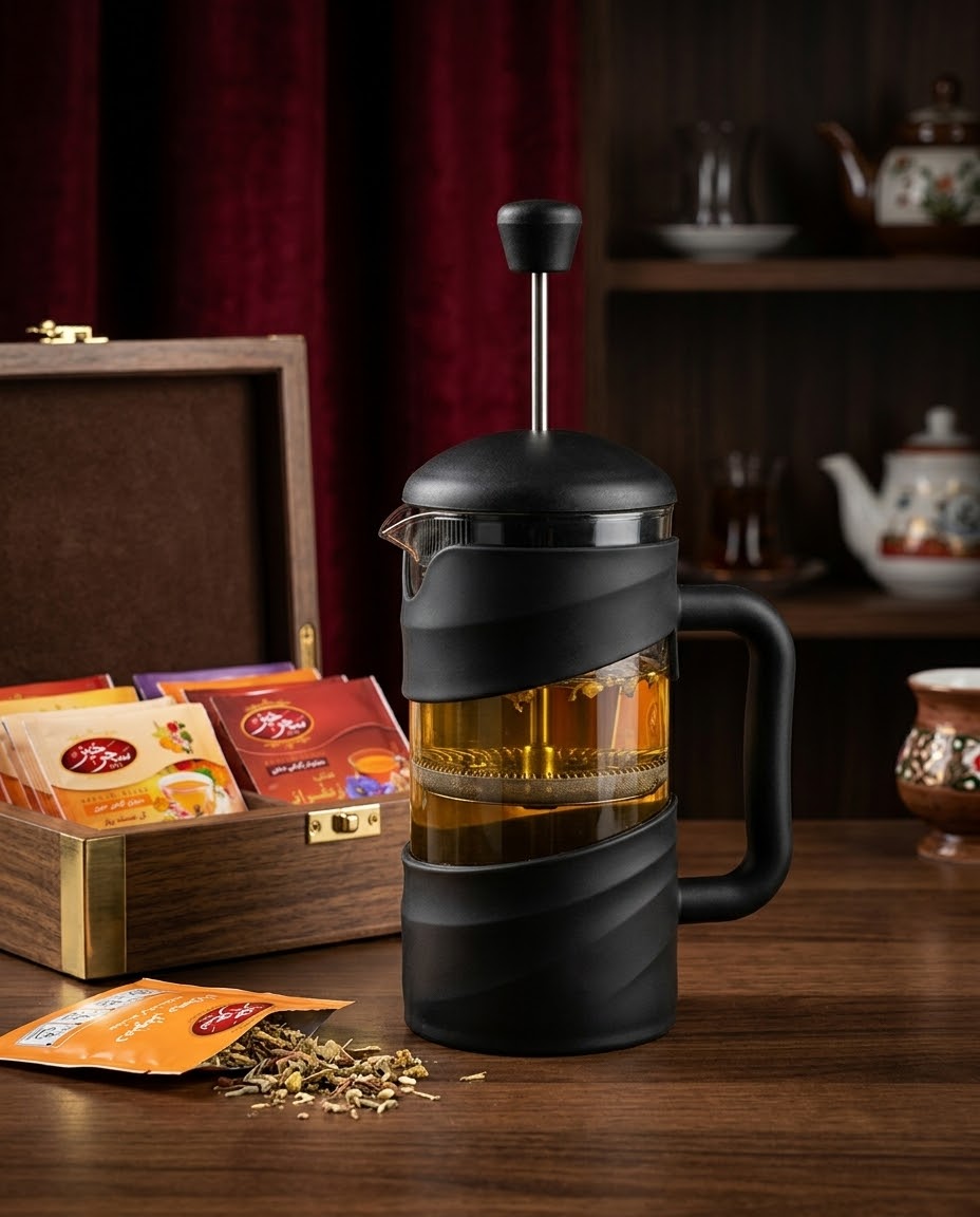 فرنچ پرس پلاستیک و شیشه ای برای انواع دمنوش و چای